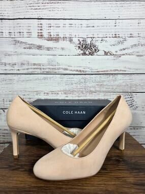 Cole Haan Peach Whip Pumps Woman's size 8.5 Mid Heel Career Comfort Shoes